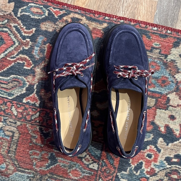 NWOT Stuart Weitzman Hudson 40MM Suede Moccasins - Picture 5 of 6